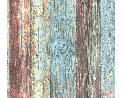 Panneau autocollant Pop.up 36851-1 clôture en planches bleu marron