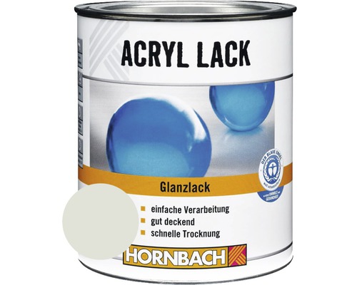 Laque couleur HORNBACH laque acrylique brillante gris clair 2 l