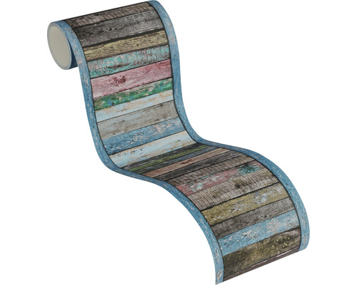 Tapetenrolle mit Holzplankenmuster