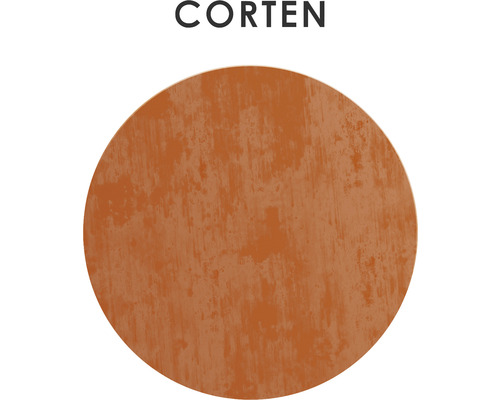 Plaque circulaire en acier Corten