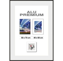 Bilderrahmen Alu Duo schwarz 50x70 cm