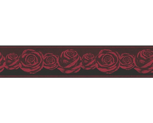 Frise 36862-1 Only Borders roses rouge noir 5 m x 13 cm