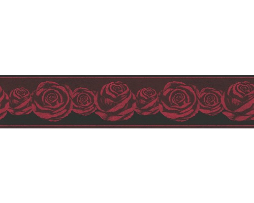 Bordüre 36862-1 Only Borders Rosen rot schwarz 5 m x 13 cm