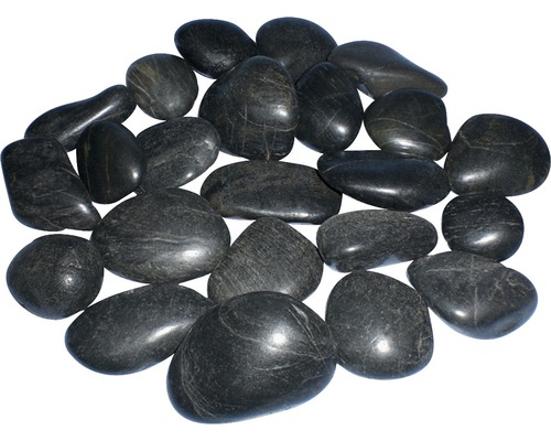 Décoration d'aquarium River Pepples noir, 750 g Décoration d'aquarium River Pepples noir, 750 g