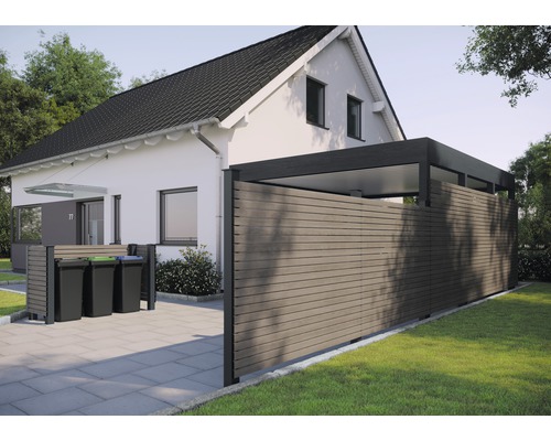 Profilé individuel Osmo Alu-Cladding Rhombus 6,8 x 200 x 1,9 cm gris-marron