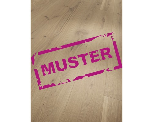 Handmuster zu Parador Parkett Basic Eiche weiß naturgeölt Landhausdiele 1-Stab 2200 x 185 x 11,5 mm Musterstück eines Holzfußbodens