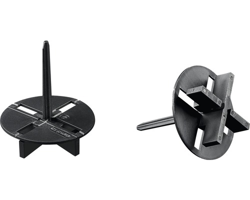 Abstandhalter für Dämmstoffplatten, zwei Ansichten