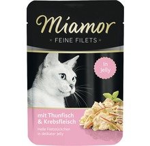 Miamor Filets Fins nourriture pour chat au thon et à la chair de crabe en gelée