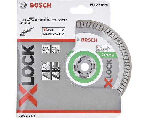 Disque à tronçonner Bosch Ceramic extraclean, diamètre 125 mm