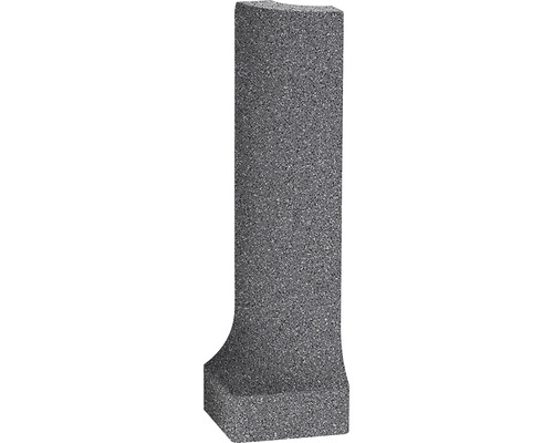 Angle extérieur anthracite 2,3x8cm pour série Taurus Granit Starline Bordure de gazon grise en pierre