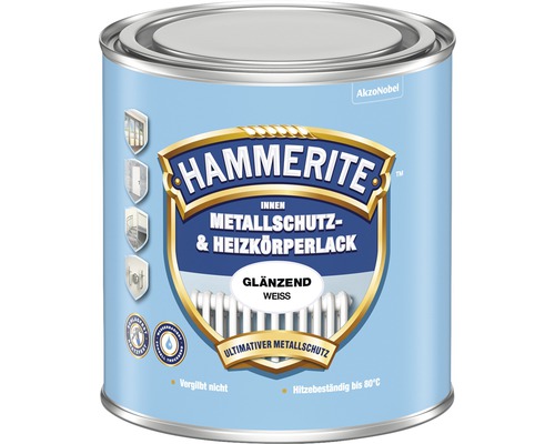 HAMMERITE Metallschutz- und Heizkörperlack glänzend weiß 500 ml