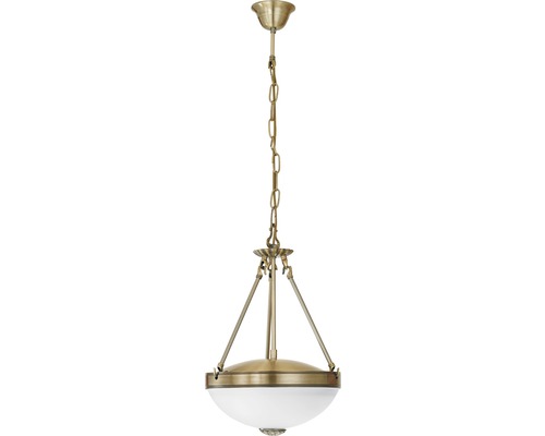 Suspension avec chaîne et lampe demi-ronde