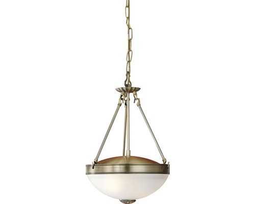 Lampe suspendue 2 ampoules Ø 310 mm Savoy bruni/blanc