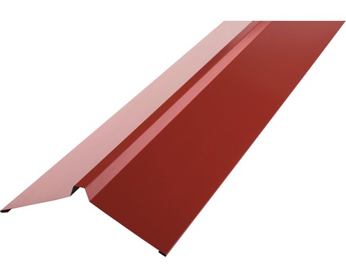 Faîtage droit PRECIT pour tôle trapézoïdale rouge brun RAL 3011 1000 x 95 x 95 mm
