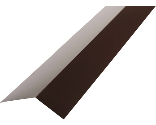 Support de gouttière pour tôle trapézoïdale PRECIT H12 brun chocolat RAL 8017 2000 x 65 x 83 mm