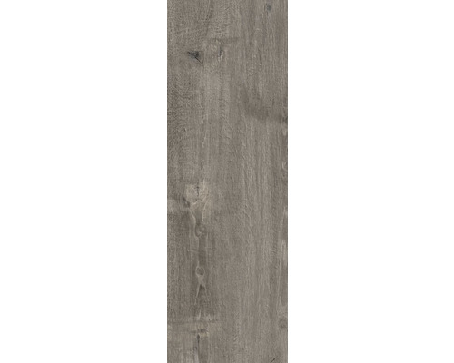 Dalle de terrasse en grès cérame fin FLAIRSTONE Legno Sentimento Grigio bords rectifiés 120 cm x 40 cm x 2 cm Panneau de bois avec grain