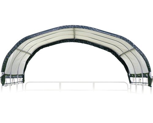 Bogenförmiges Foliengewächshaus mit Rahmen