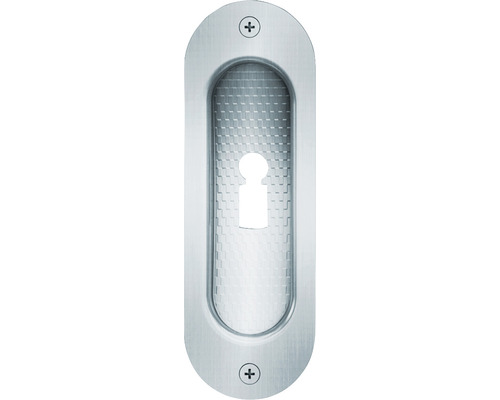 FSB Poignée cuvette encastrée pour porte coulissante 42 4212 ovale Alu natur serrure à garnitures perforé FSB Poignée cuvette encastrée pour porte coulissante 42 4212 ovale Alu natur serrure à garnitures perforé