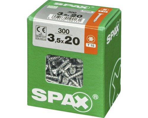 Paquet de 300 vis SPAX, 3,5x20