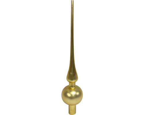 Cimier de sapin de Noël en verre Lafiora h 28 cm or mat Cimier de sapin de Noël en verre Lafiora h 28 cm or mat