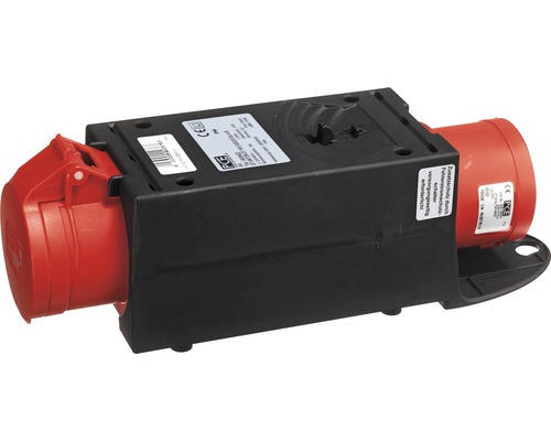 CEE-Adapter Reduzier-Steckvorrichtung PCE 32A/16A IP44 5-polig schwarz/rot