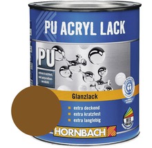 Boîte de vernis acrylique PU avec échantillon de couleur et logo Hornbach