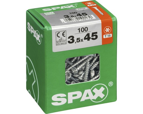 Vis universelles Spax 3,5 x 45 millimètres en carton