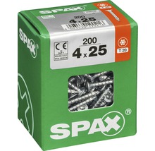 Vis universelles Spax en carton, 4x25 millimètres, 200 pièces