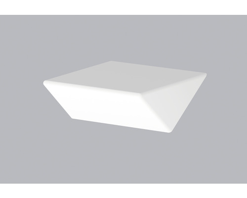 Clip LED pour moulures de plafond Decoflair, 20 pces, 20 x 7.5 mm Banc de jardin carré en plastique
