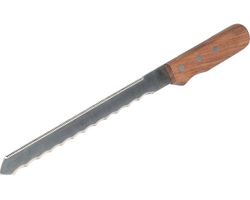 Couteau pour isolants, avec manche en bois
