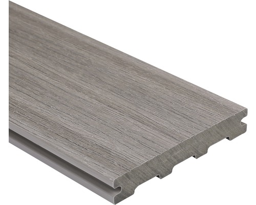 Konsta WPC Terrassendiele Nativo Eiche hellgrau Usedwood Vollprofil beschichtet 3000 x 142 x 22,5 mm Konsta WPC Terrassendiele Nativo Eiche hellgrau Usedwood Vollprofil beschichtet 3000 x 142 x 22,5 mm