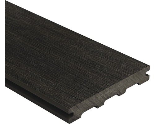 Lame de terrasse en bois composite Konsta Nativo Used Wood brown 23x142x3000 mm
