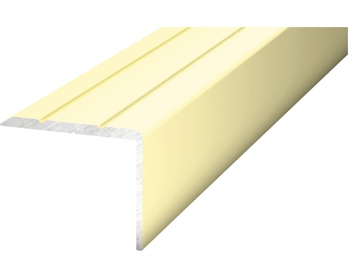 Profilé d'angle aluminium doré autocollant 24,5 x 20 x 1000 mm