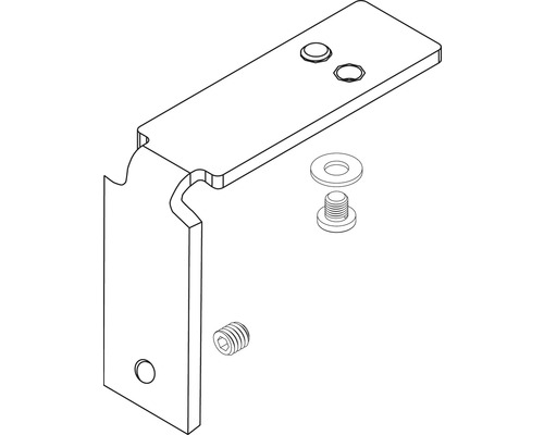 Support avec vis et rondelle