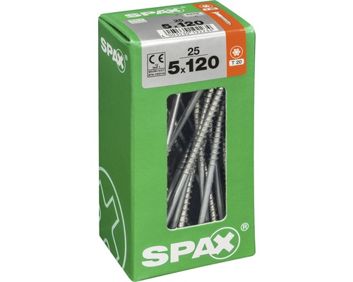 Vis Spax 5x120 millimètres dans un emballage