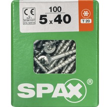 Vis Spax 5x40, 100 pièces dans l'emballage