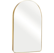 Miroir semi-ovale cadre or 51x76 cm-thumb-1