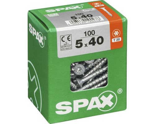 Vis universelles Spax 5x40 millimètres en carton