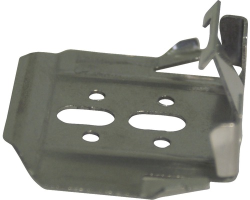 Fixation métallique avec trous pour le montage