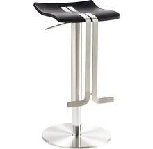 Chaise de bar Mayer Sitzmöbel myWAVE 39 x 39 x 58 cm acier noir 1208-04-677-thumb-0