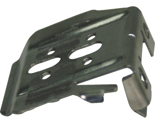 Fixation murale en métal avec trous