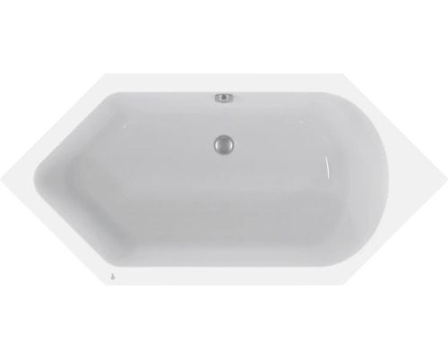 Baignoire trapèze vue de dessus