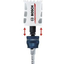 Scie cloche avec le logo Bosch et système de changement rapide Power Change Plus