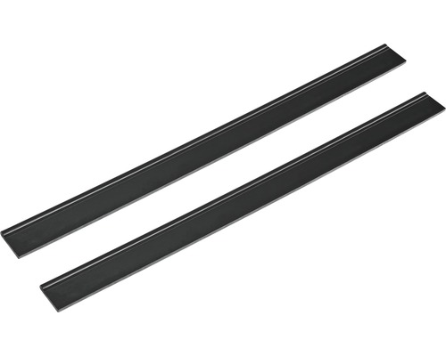 Raclettes 280 mm pour nettoyeur de vitres Kärcher, lot de 2 Deux barres métalliques noires