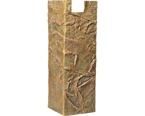 Eckmodul mit Felsstruktur für Aquarien und Terrarien