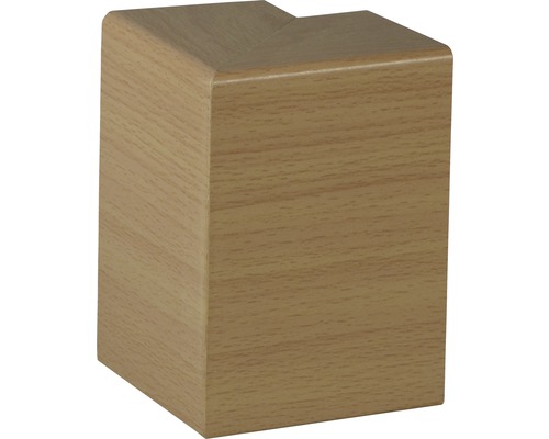 Angle extérieur pour gaine de tuyau hêtre, lot de 2 Glisseur de meubles carré en bois