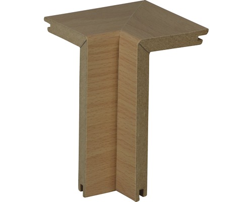 Angle intérieur pour gaine de tuyau hêtre, lot de 2 Pièce d''angle pour plinthe