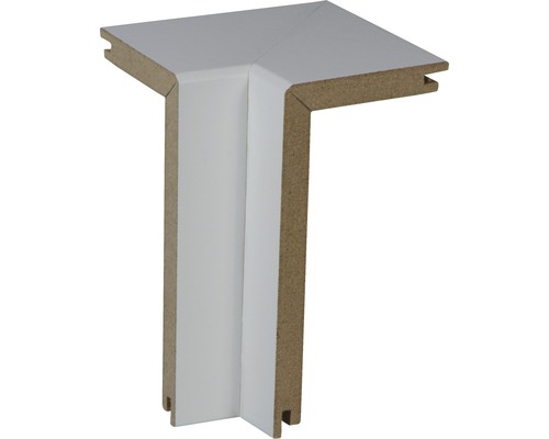Angle intérieur pour gaine de tuyau blanc, lot de 2 Raccord d''angle en bois