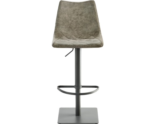 Barstuhl Mayer Sitzmöbel 1275 43 x 50 x 85 cm Stahl grau/schlamm 1275-14-545 Drehbarer Barhocker mit Fußstütze