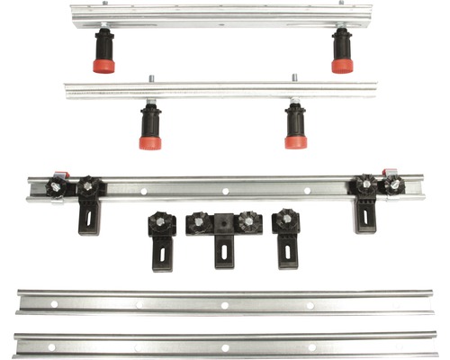 Système de profilés en aluminium avec éléments de montage